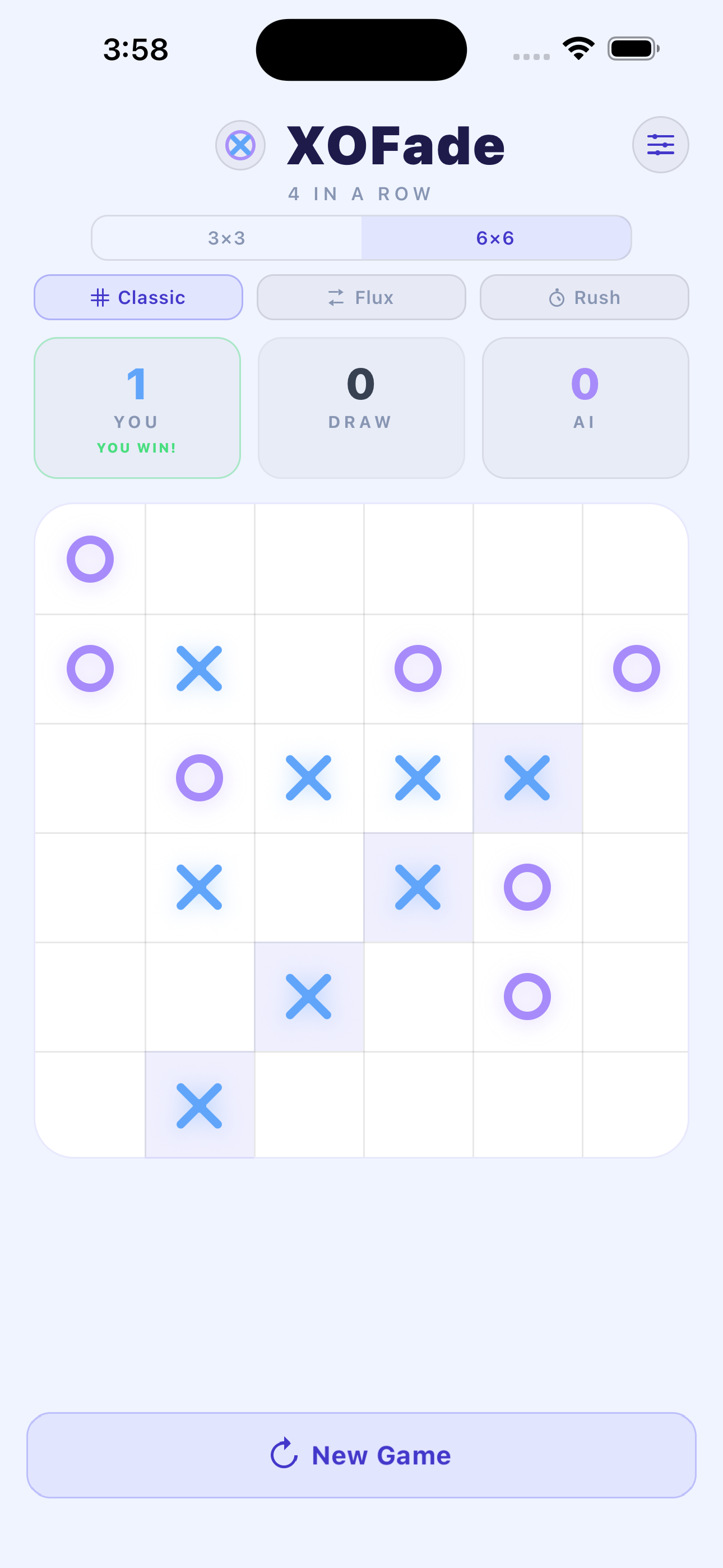 6x6 Classic light mode